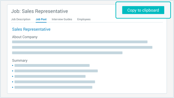 Job Post Example